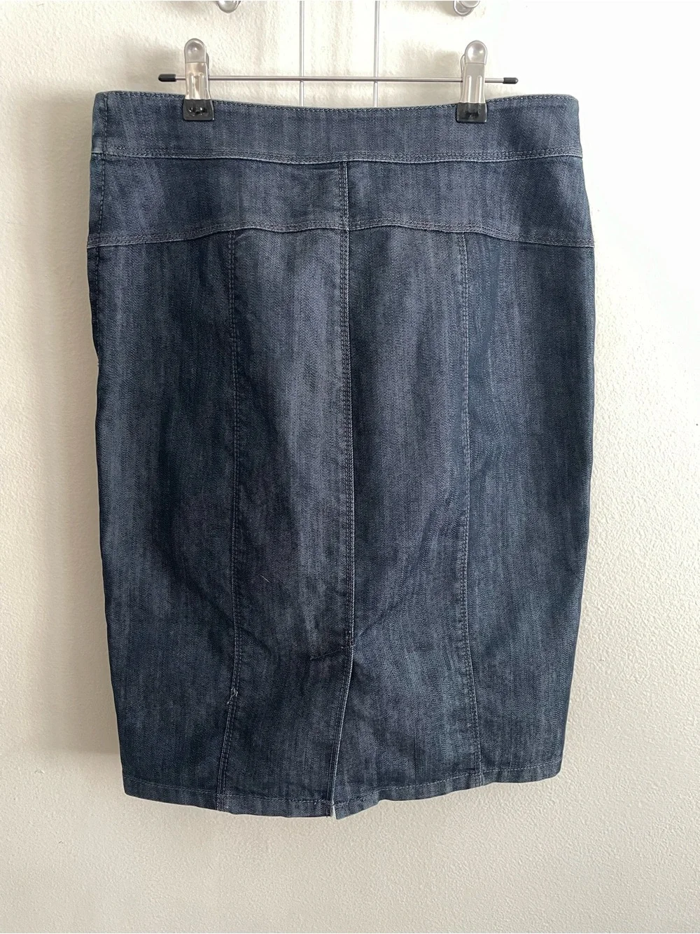 Ann Taylor Dark Blue Denim Pencil Skirt